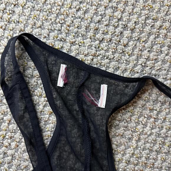 Gorgeous black sparkly ruffle vintage y2k tank - Picture 6 of 6